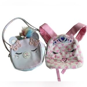 Lot for girls: shoulder bag Underonesky and backpack OMG